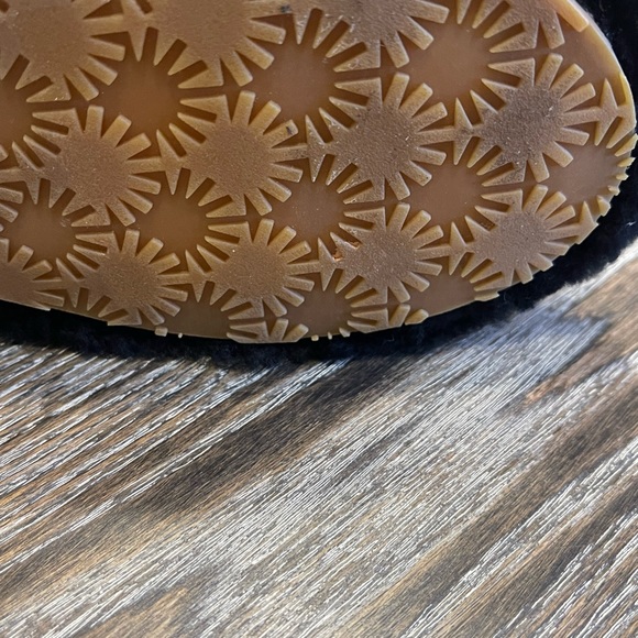 Ugg Black Fuzzy Sandals/Slippers-Sz-6 - Picture 6 of 9